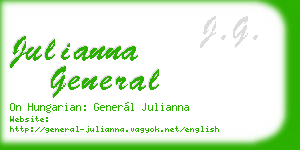 julianna general business card