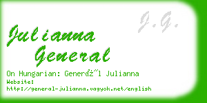 julianna general business card